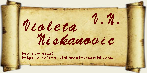 Violeta Niškanović vizit kartica